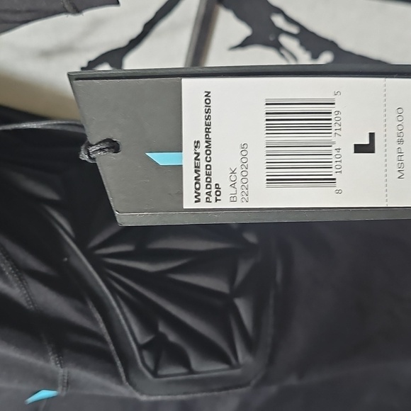 Moolah Workout Set Black Padded Compression Shorts & Top Size Large NWT - Picture 8 of 14